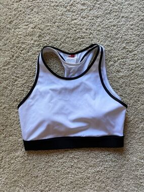 Wilson Calle Sports Bra 🎾 White & Black Size L
